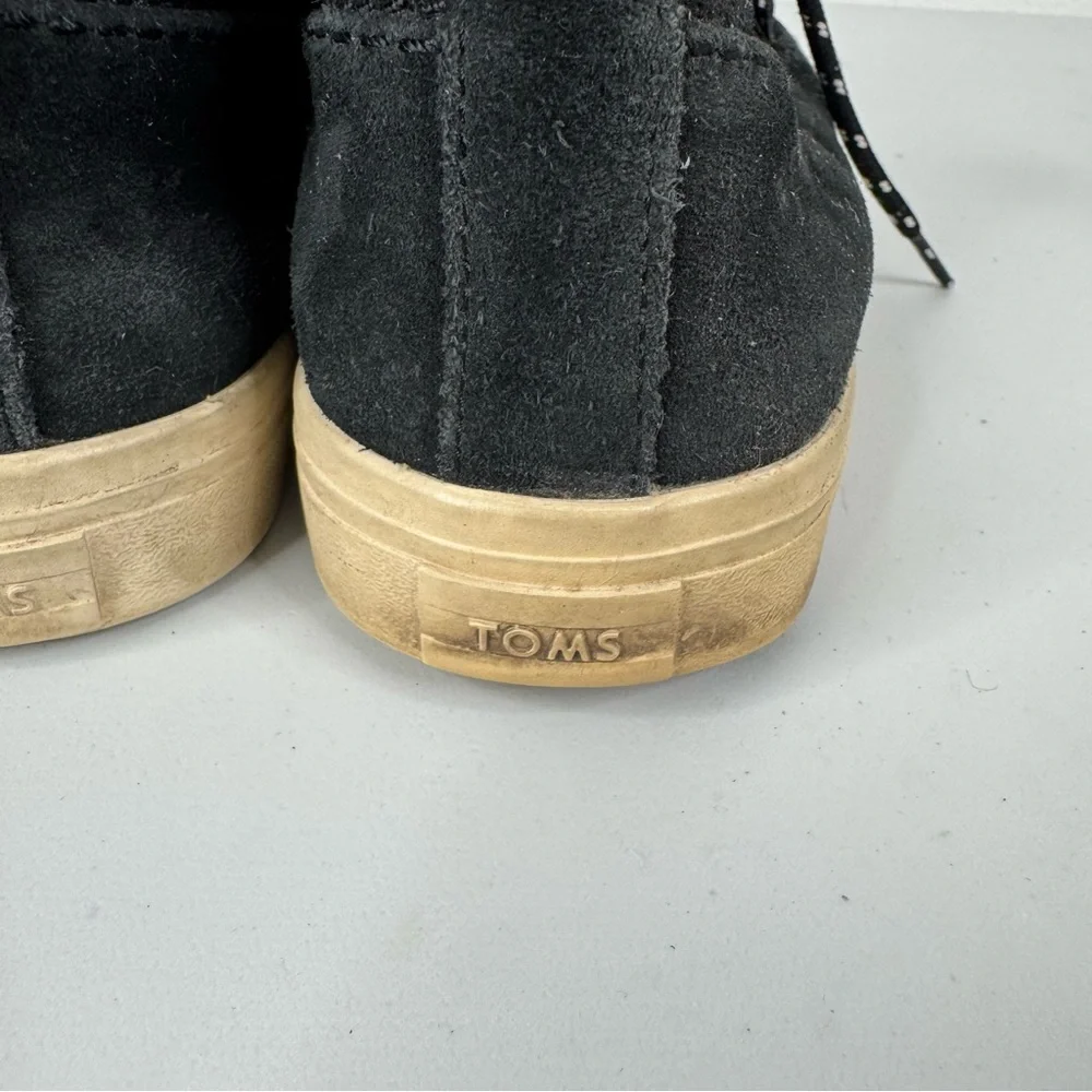 Toms Black‎ Lace Up Winter Shoes Size 9.5